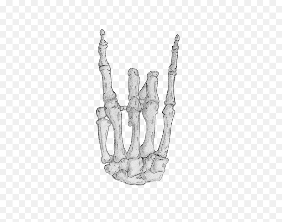 Tumblr Hand Transparent Tattoo Png - Skeleton Hand Rock Png,Skeleton Hand Png