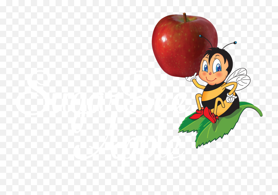 Smaller - Sugarbeelogostackedcmykwithnewapple Sugarbee Sugar Bee Apple Logo Svg Png,New Apple Logo