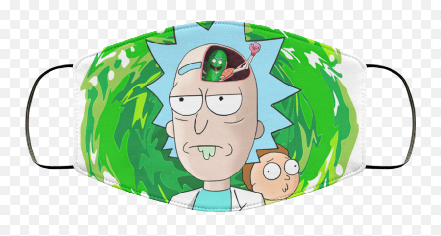 Rick Morthy And Pickle Face Mask - Rick Y Morty Pepinillo Png,Pickle Rick Png