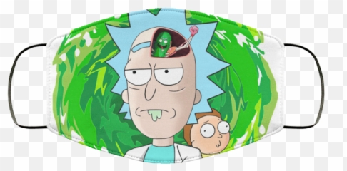Rick Morthy And Pickle Face Mask - Rick Y Morty Pepinillo Png,Pickle Rick Png