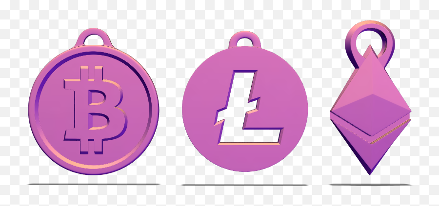 Download Bitcoin Litecoin Ethereum Keychain - Circle Png Clip Art,Litecoin Png