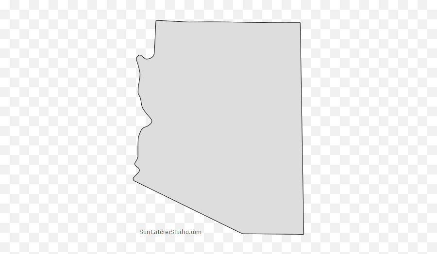 Arizona - Arizona Outline Map Transparent Png,Us Map Outline Png