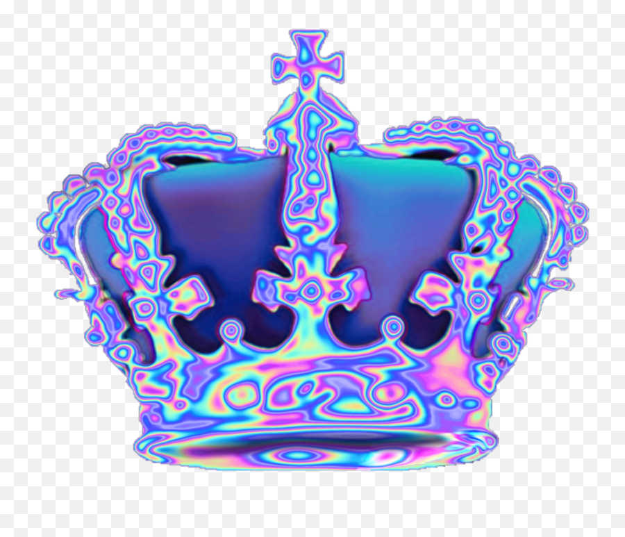 Download Hd Holo Holographic Tumblr Vaporwave Aesthetic - Transparent Crowns Png,Holo Png