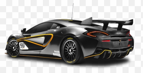 Black Mclaren 570s Gt4 Car Png Image - Mclaren 570s Gt4 Sprint,Mclaren Png
