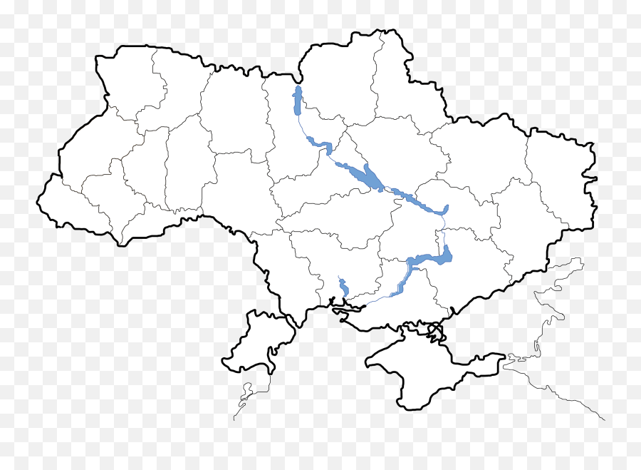Ukraine Political Simple Blank - Ukraine Map Png,Blank Png