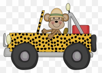Jungle Animals Clipart Png Download - Jungle Safari Jeep Clipart,Jungle Animals Png