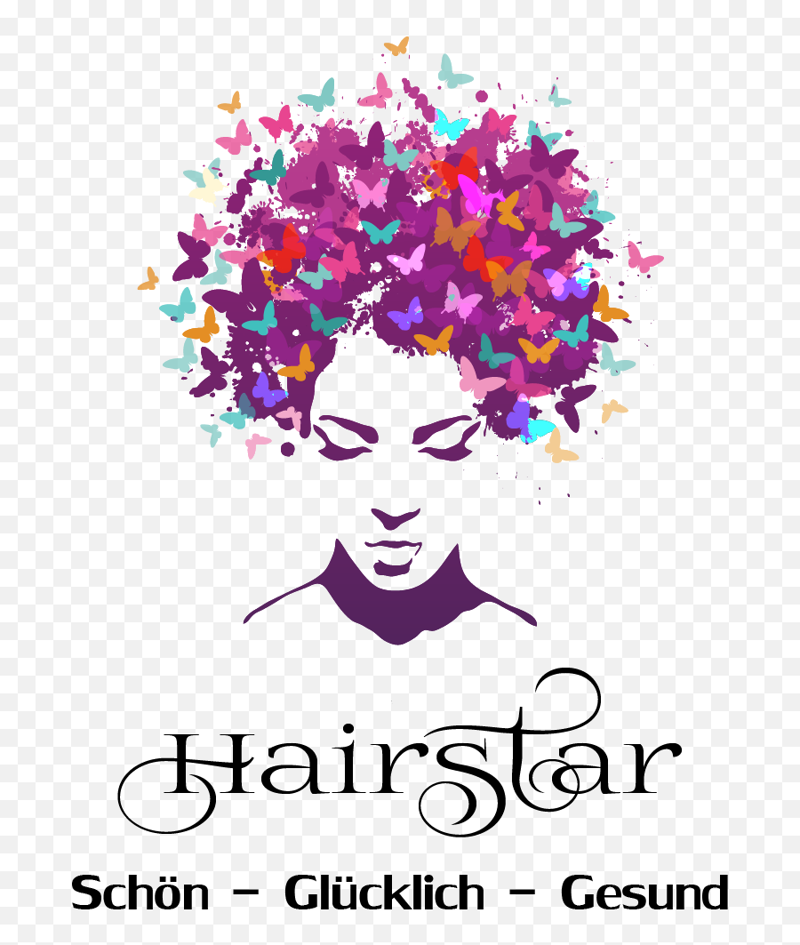 Beauty Salon Logo Design For Hairstar - Creative Hair Logo Design Png,Hair  Salon Logo - free transparent png images 