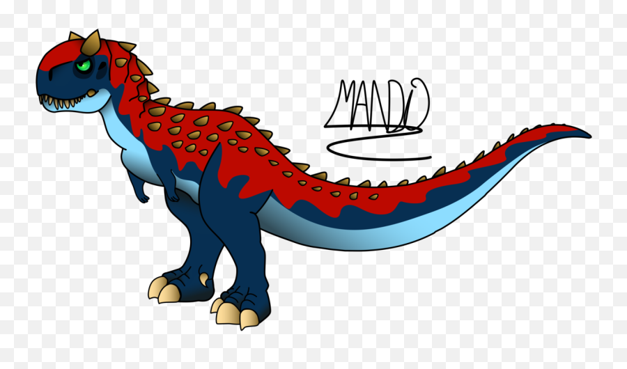 Spinosaurus Clipart Red Dinosaur - Draw A Baby Carnotaurus Draw A Baby Spinosaurus Png,Spinosaurus Png