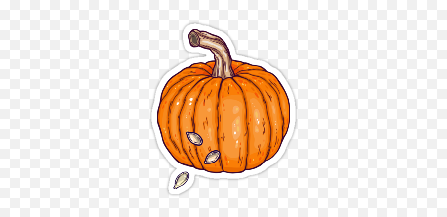 Pumpkin Dreamu0027 Sticker By Smalldrawing - Aesthetic Pumpkin Sticker Png,Pumpkins Transparent