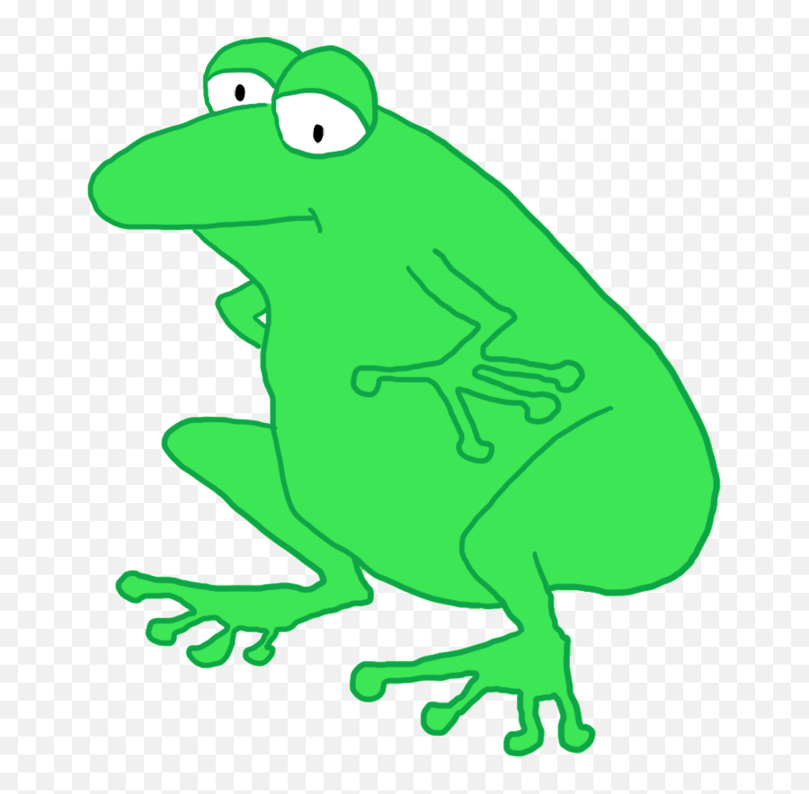 Download Funny Dancing Frog Cartoon Sitting - Cartoon Cartoon Frog Png,Wednesday Frog Png