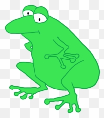 Download Funny Dancing Frog Cartoon Sitting - Png