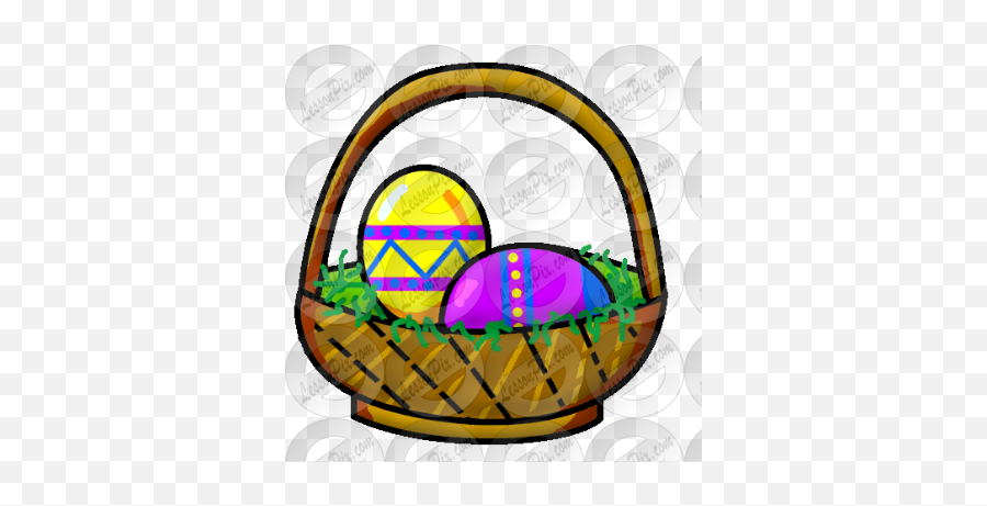 Easter Basket Picture For Classroom Therapy Use - Great Gift Basket Png,Easter Basket Png