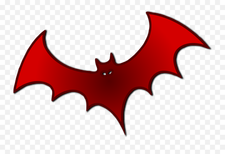 Red Bat Svg Vector Clip Art - Svg Clipart Halloween Bats Clipart Png,Bats Transparent