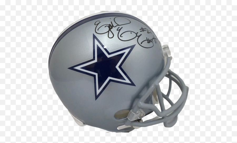 Ezekiel Elliott Dallas Cowboys Signed - Dallas Cowboys Helmet Decals Png,Ezekiel Elliott Png