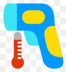 Infrared Thermometer Icon Of Flat Style - Infrared Thermometer Clipart Png,Thermometer Png