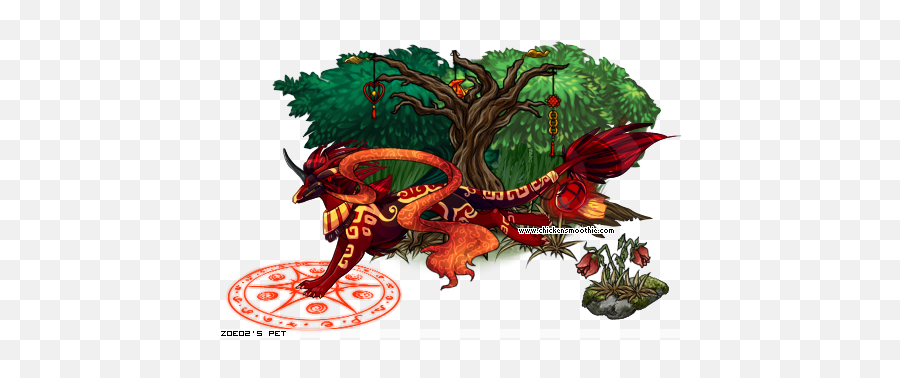 View Topic - Japanese Dragon Forest Lel Chicken Smoothie Dragon With Forest On Its Back Png,Japanese Dragon Png