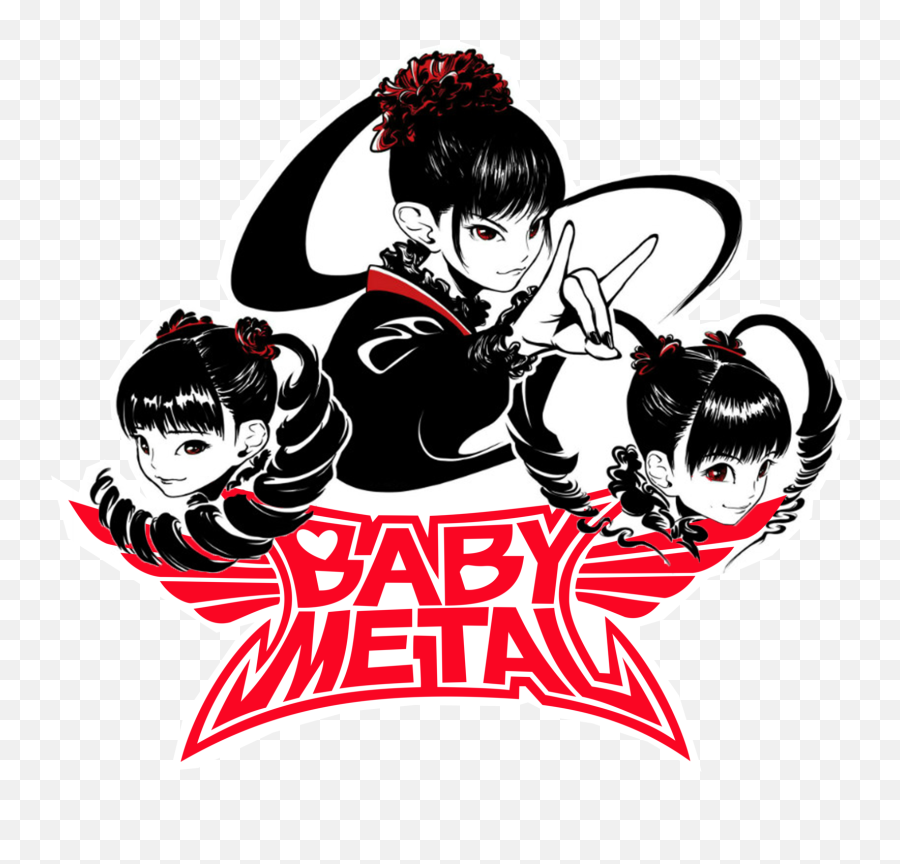 Srbb0177 Babymetal Car Window Decal Sticker Anime - Baby Metal Band T Shirts Png,Babymetal Logo