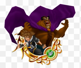 Sora U0026 Beast - Kingdom Hearts Key Art 12 600x505 Png Tifa Lockhart Kingdom Hearts 2,Kingdom Hearts Sora Png