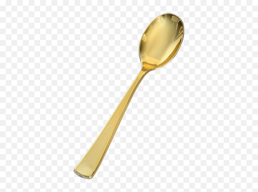 Gold Secrets Polished Plastic Dessert Spoons - Pkg Of 25 Ml Lip Filler On Spoon Png,Silverware Png