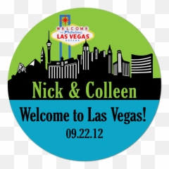 Las Vegas Skyline Destination Wedding - Welcome To Sign png