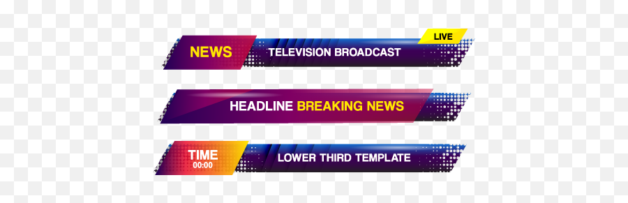 News Lower Third Template Design - Vertical Png,Lower Third Transparent