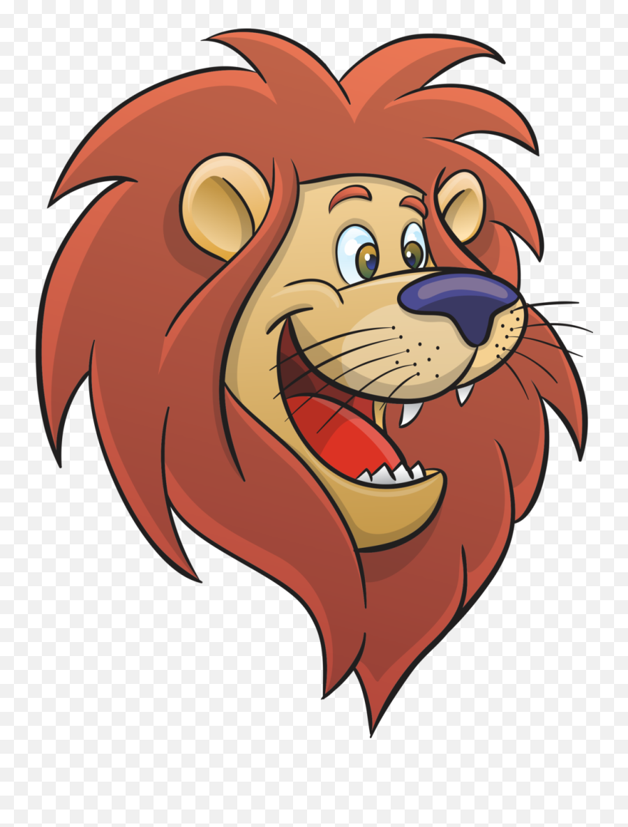 Lion Head Png - Lion Face Drawing Cartoon,Lion Cartoon Png