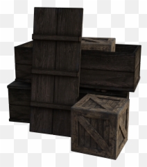 Wooden Boxes Crates - Old Wooden Box Png,Crate Png