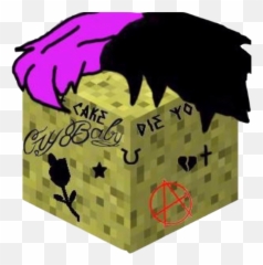 Lilpeep Minecraft Aesthetic Sticker By Whyalinecry - Art png
