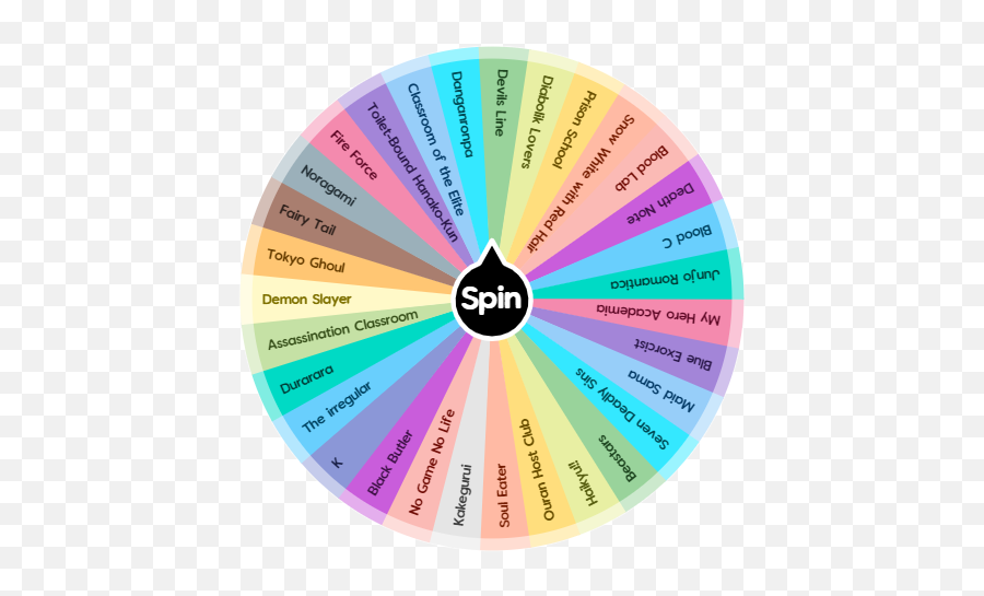 A N I M E S Spin The Wheel App - Things To Do In Minecraft When Your Bored Png,Assassination Classroom Logo