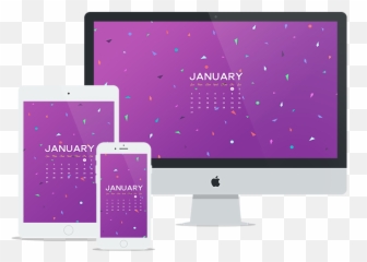 Free Wallpaper For January 2016 Six Leaf Design Logo - Technology Applications png