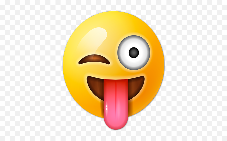 Wall Stickers Face Winking Stuck - Out Tonge Emoji Transparent Emoji Tongue Out Png,Icon Wall Stickers
