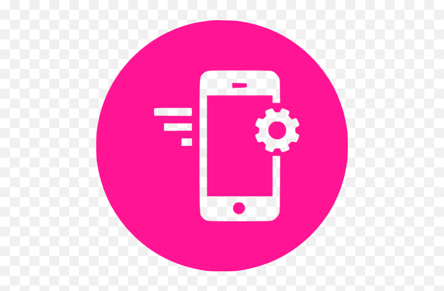 Deep Pink Mobile Marketing 2 Icon - Marketing Icon In White Png,Mobile User Icon