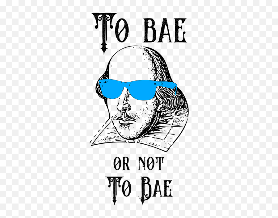 Funny Shakespeare Meme To Bae Or Not Spiral Notebook - Shakespeare Funny Png,Meme Glasses Png