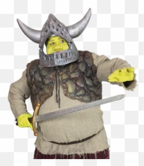 Charades Theatrical Costume Hire - St Helens Shrek With Armor Png,Shrek Head Png