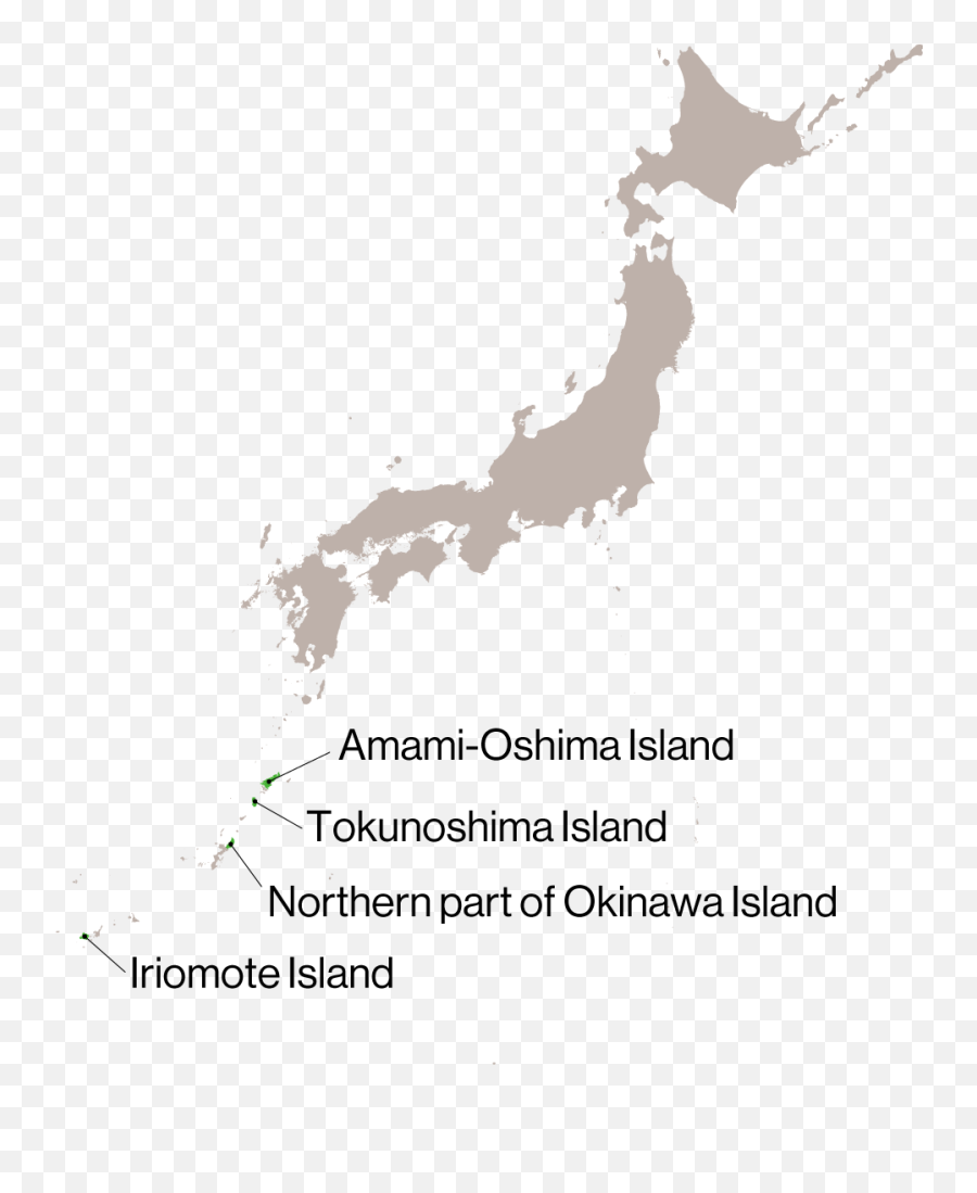 New World Natural Heritage Site Shows Unique Biodiversity - Japan Map Clipart Transparent Png,Japanese Cat Icon