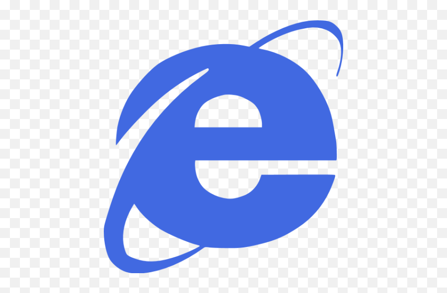 Royal Blue Internet Explorer Icon - Free Royal Blue Browser Red Internet Explorer Icon Png,Windows Phone Icon Png