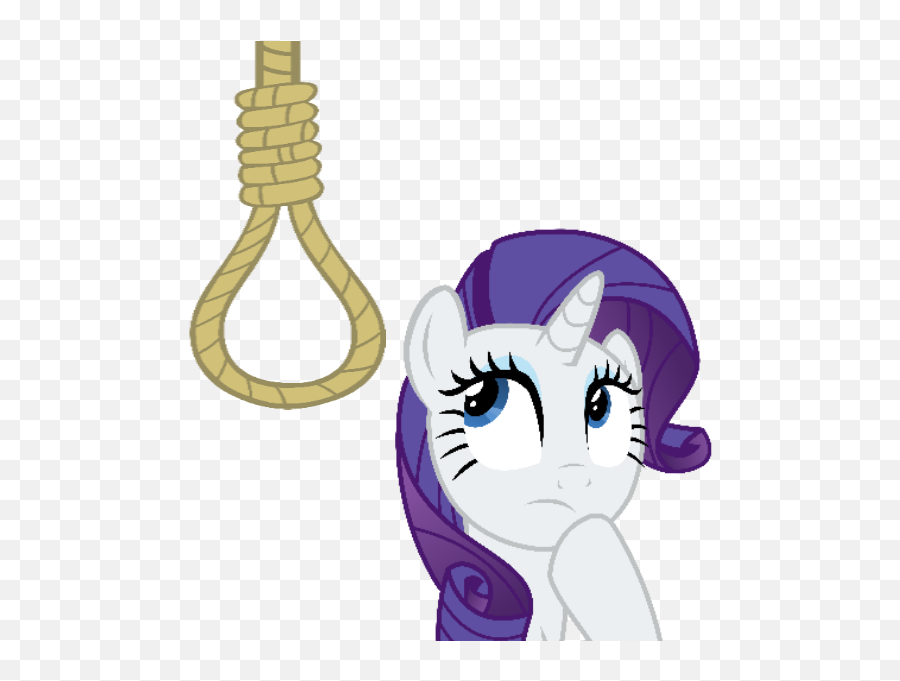 Rope Noose Png 2 Image - Rarity Thinking,Noose Transparent Background