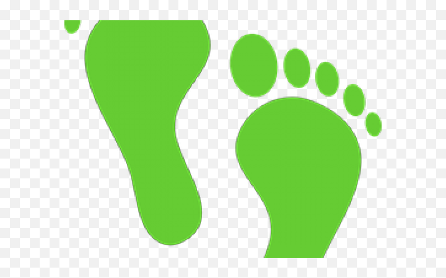 Clipart Footprint - Green Footstep Cartoon Png,Footsteps Transparent Background