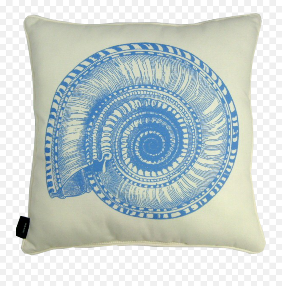 Download Blue Shell Coastal Pillow Png