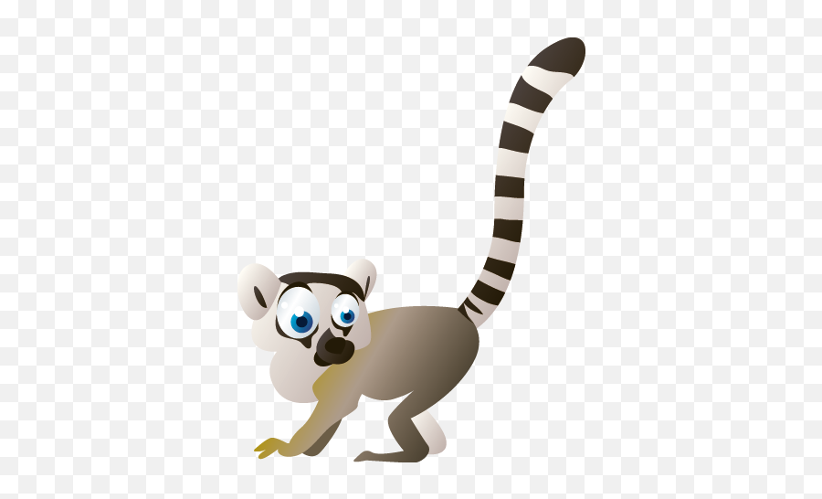 Download Kids Lemur Wall Sticker - Free Vector Animals Png Free Vector Animals,Lemur Png