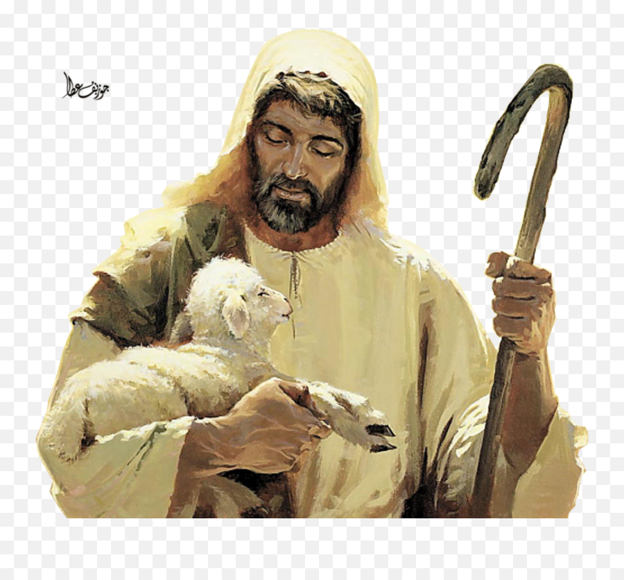 Download Sheep Shepherd Good Christ Of Jesus Herder Hq Png - Jesus Good Shepherd Png,Sheep Png
