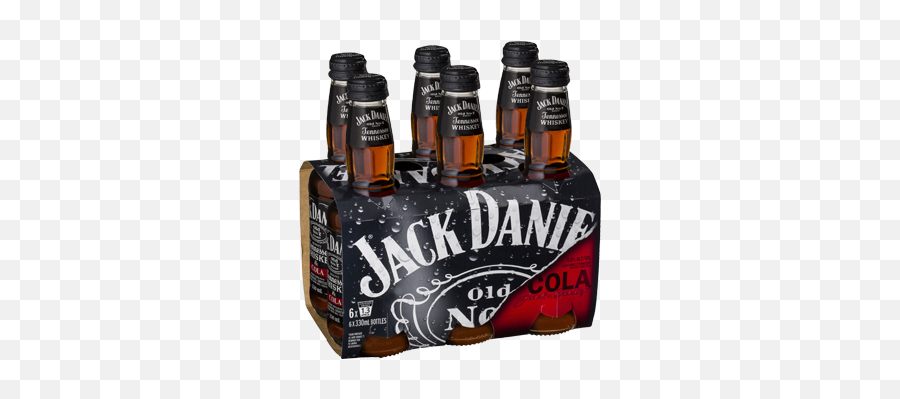 Jack Daniels Rtd With Cola 6 Pack Bottles 330ml - 6 Pack Jack Daniels Png,Jack Daniels Bottle Png