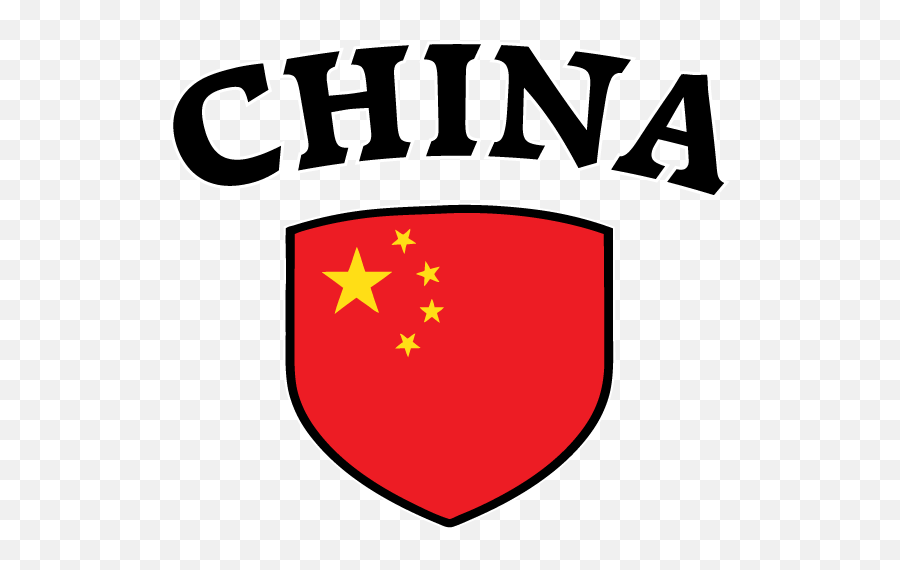Download China Chinese Prc Five Star Red Flag Crest Soccer - Emblem Png,Chinese Flag Png