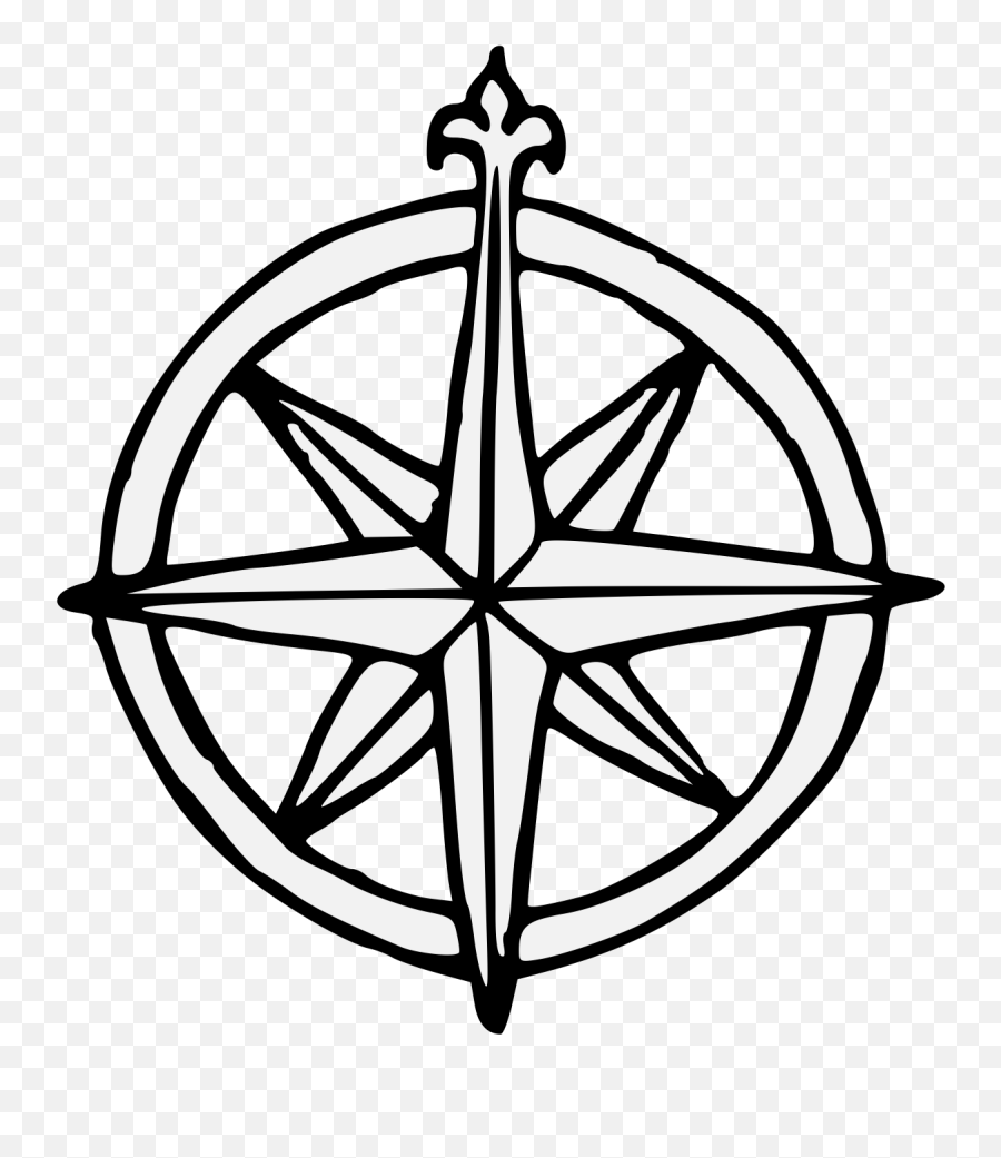 Compass Rose - Traceable Heraldic Art Compass Rose Pdf Png,Compass Rose Png