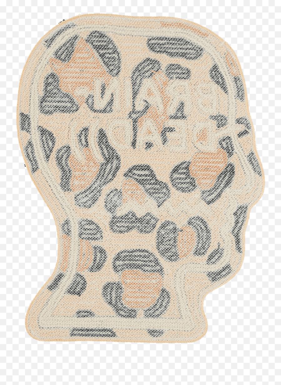 Brain Dead Logo Head Rug - Design Items For Men Slam Jam Crochet Png,Deer Head Logo