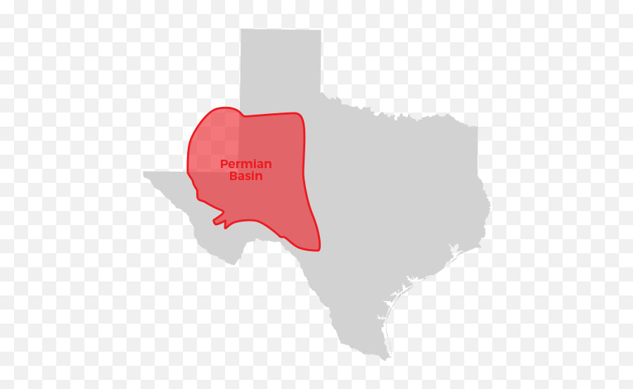 Texas - Permian Basin On A Map Of Texas Png,Texas Map Png
