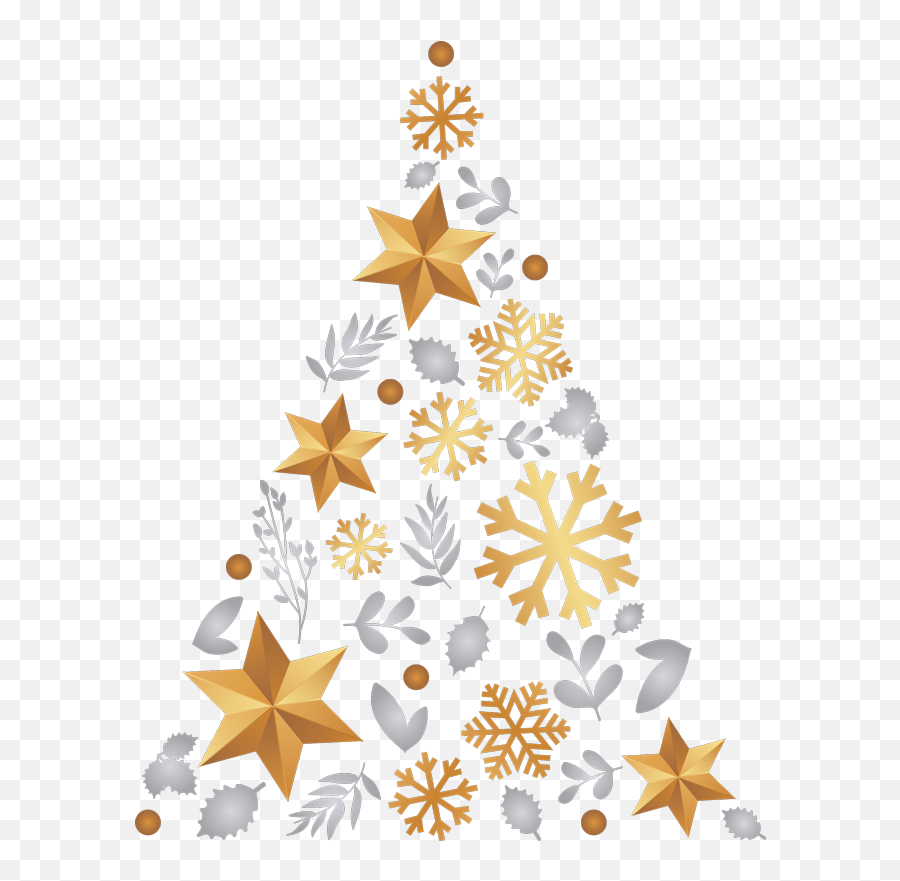 Christmas Tree Sticker - Tenstickers Festive Season Png,Real Star Png