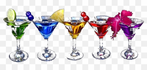 Liqueur Glasses Transparent Background - Png