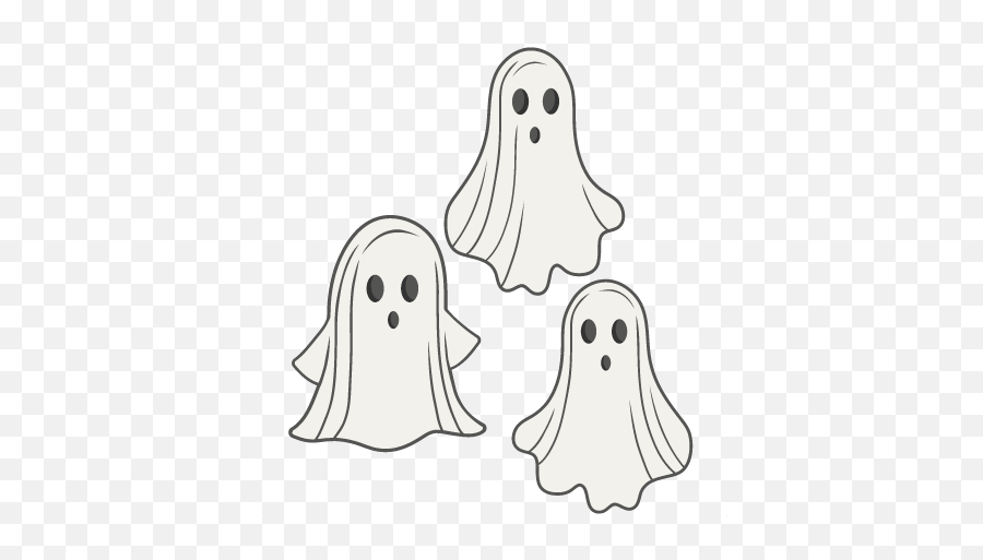 Ghost Set Svg Scrapbook Cut File Cute - Sheet Ghost Svg Free Png,Ghost Silhouette Png
