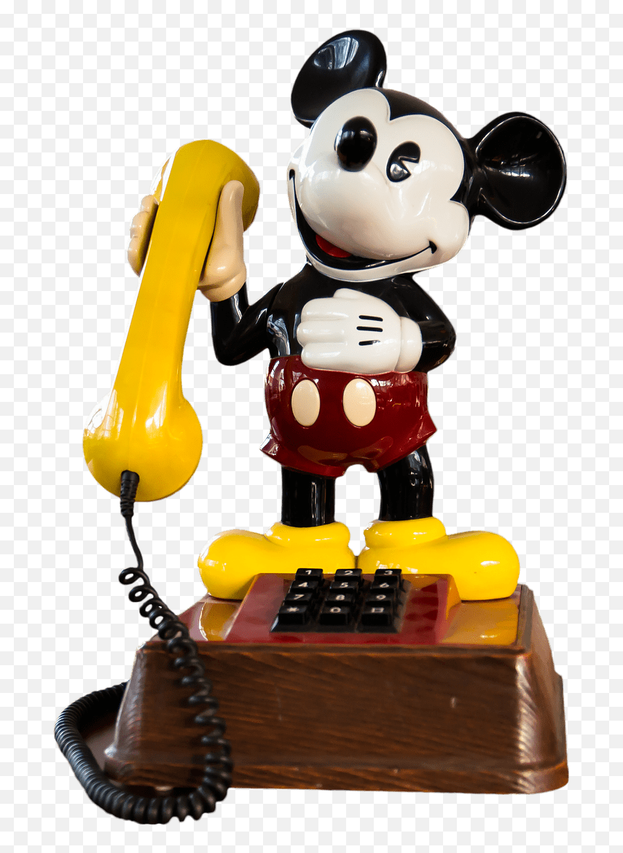 Vintage Mickey Mouse Telephone - Mickey Mouse Telephone Png,Telephone Transparent